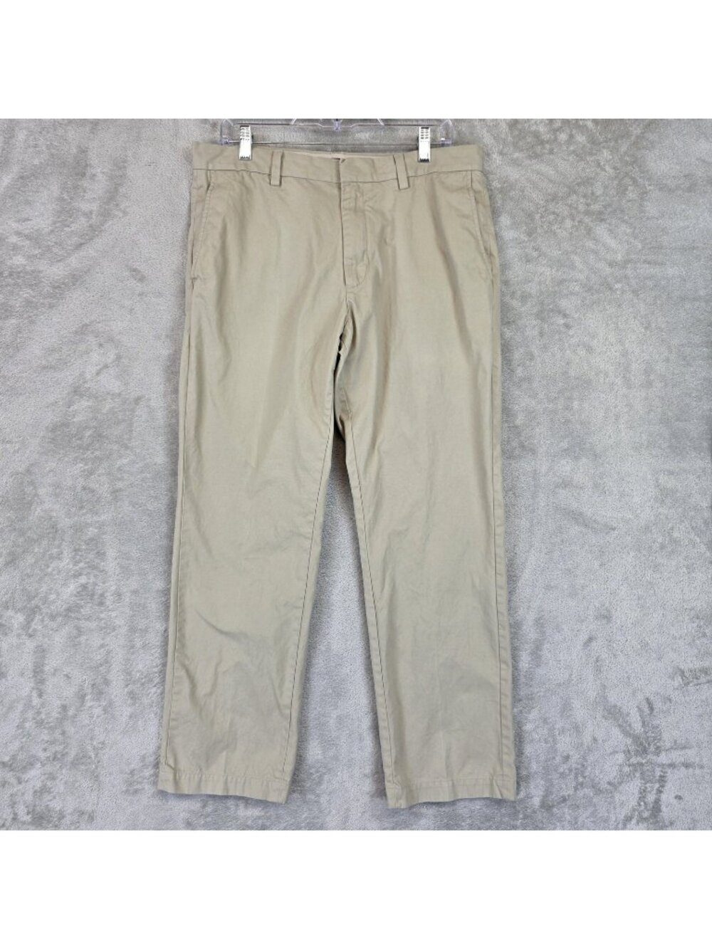 Banana Republic Emerson Chino Pants Mens 34x28 Beige Cotton Straight Casual